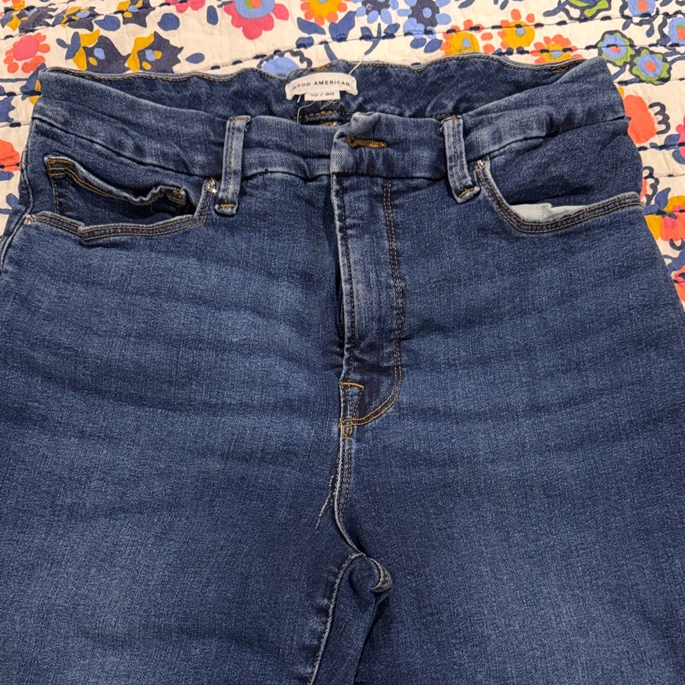 Good American High Rise Dark Blue Jeans *SEE DESCRIPTION*